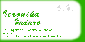 veronika hadaro business card