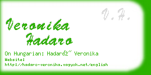 veronika hadaro business card